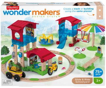 Fisher-Price Wonder Makers Design System Byggesett Slide & Ride Schoolyard