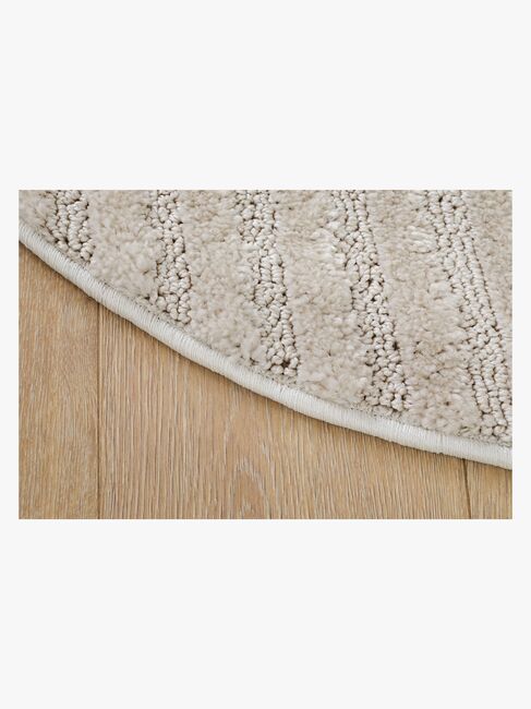 KMCarpets Doria Zen  Rundt Gulvteppe 160, Hvit