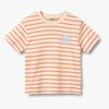 Wheat Jay T-skjorte, Orange Stripe