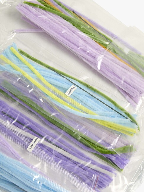 Fippla DIY-sett Blomsterbukett med Piperensere 32 Deler, Lilla