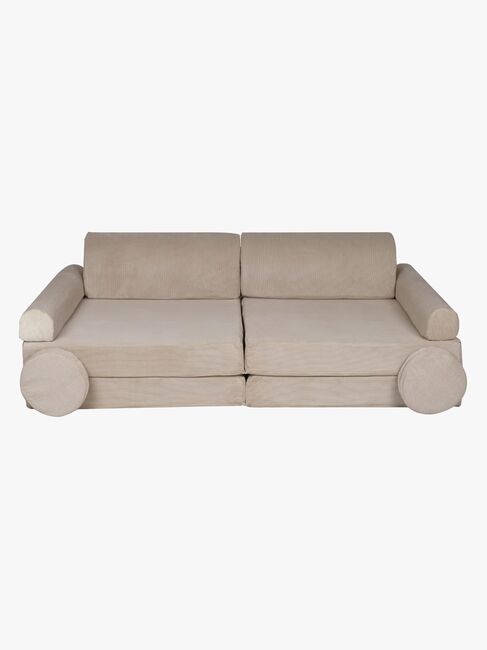 Meowbaby Play Slimcord  Byggbar Sofa, Ecru