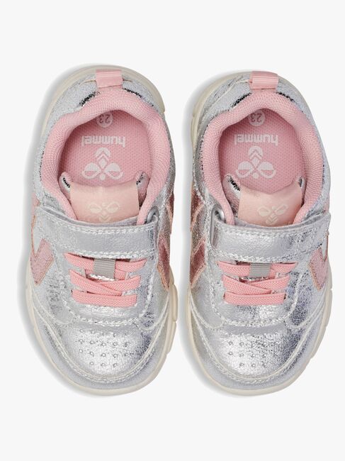 Hummel Crosslite Glitter Infant Sneakers, Silver