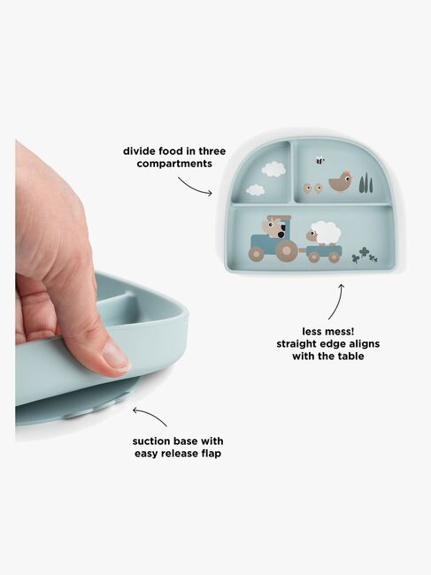 Done By Deer Tiny Farm Delt Tallerken, Blue