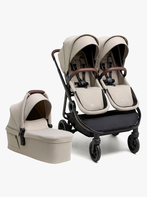 Beemoo Pro Twin 2 Søskenvogn inkl. Liggedel, Latte Beige