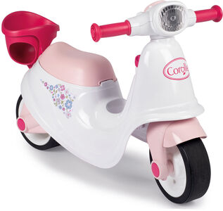 Smoby Corolle Ride-On Scooter, Rosa/Hvit