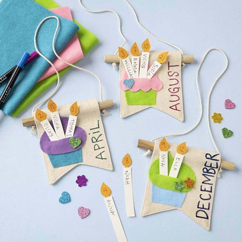 Creativ Company Veggbannere Liten Svalehaleform 12 st