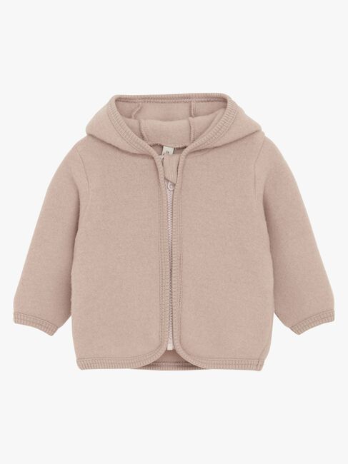 Huttelihut Ullfleecejakke Merinoull, Mahogany Rose