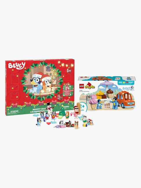 Bluey Adventskalender & LEGO DUPLO Bluey 10458 Iskremutflukt med Bluey
