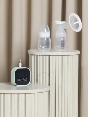 Beemoo CARE Pumply Elektrisk Brystpumpe Dobbel, Soft Green
