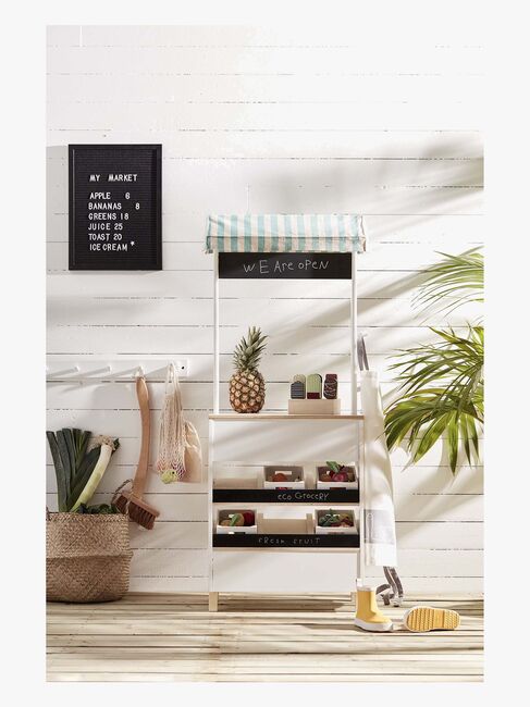 Kids Concept Bistro Markedsbod, Hvit/Multi