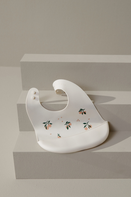 LIEWOOD Tilda Smekke med Trykk Silikon 2-Pack, Peach/Sea Shell