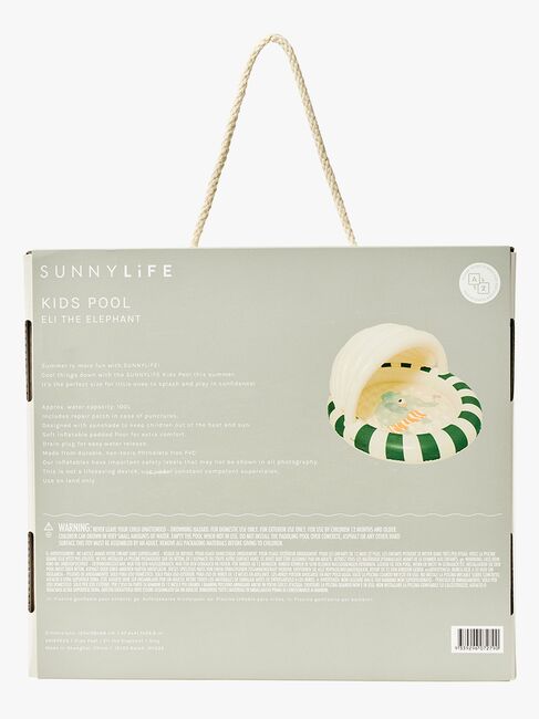 SUNNYLiFE Oppblåsbar Basseng, Eli the Eliphant