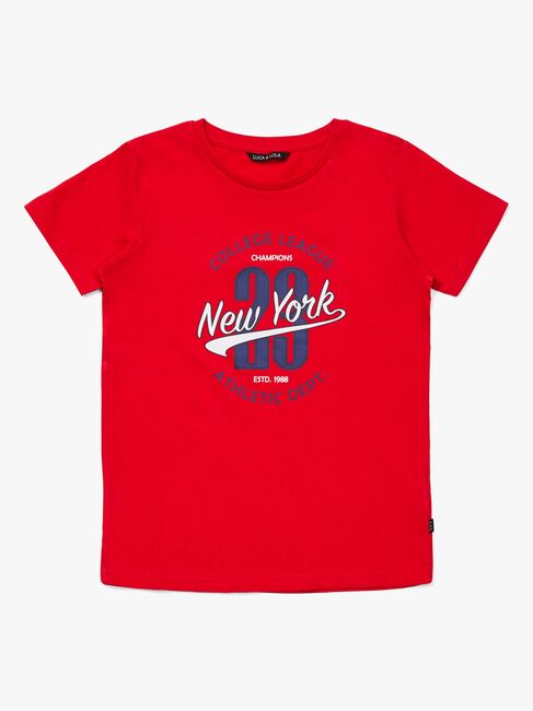Luca & Lola Riccione T-Shirt 2-pack, Red/Navy