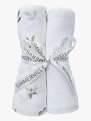 Summerville Organic Musselinteppe 2-Pakk, Sprout