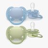 Philips Avent Ultra Soft-smokk 0-6 m, 2-pakning, grønn/blå