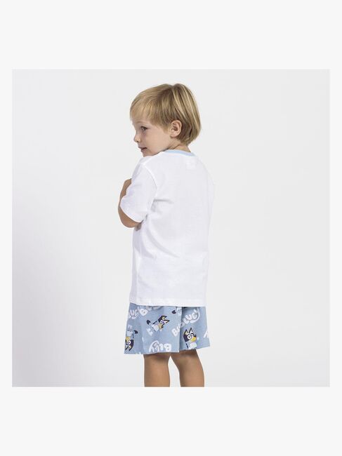 Bluey Pysjamas, Hvit/Blå