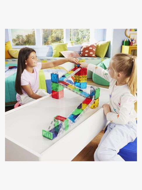 MAGNA-TILES Rail Racer Magnetiske Byggeklosser 90 Deler