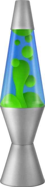 LAVA Lys Classic 37cm, Grønn/Blå