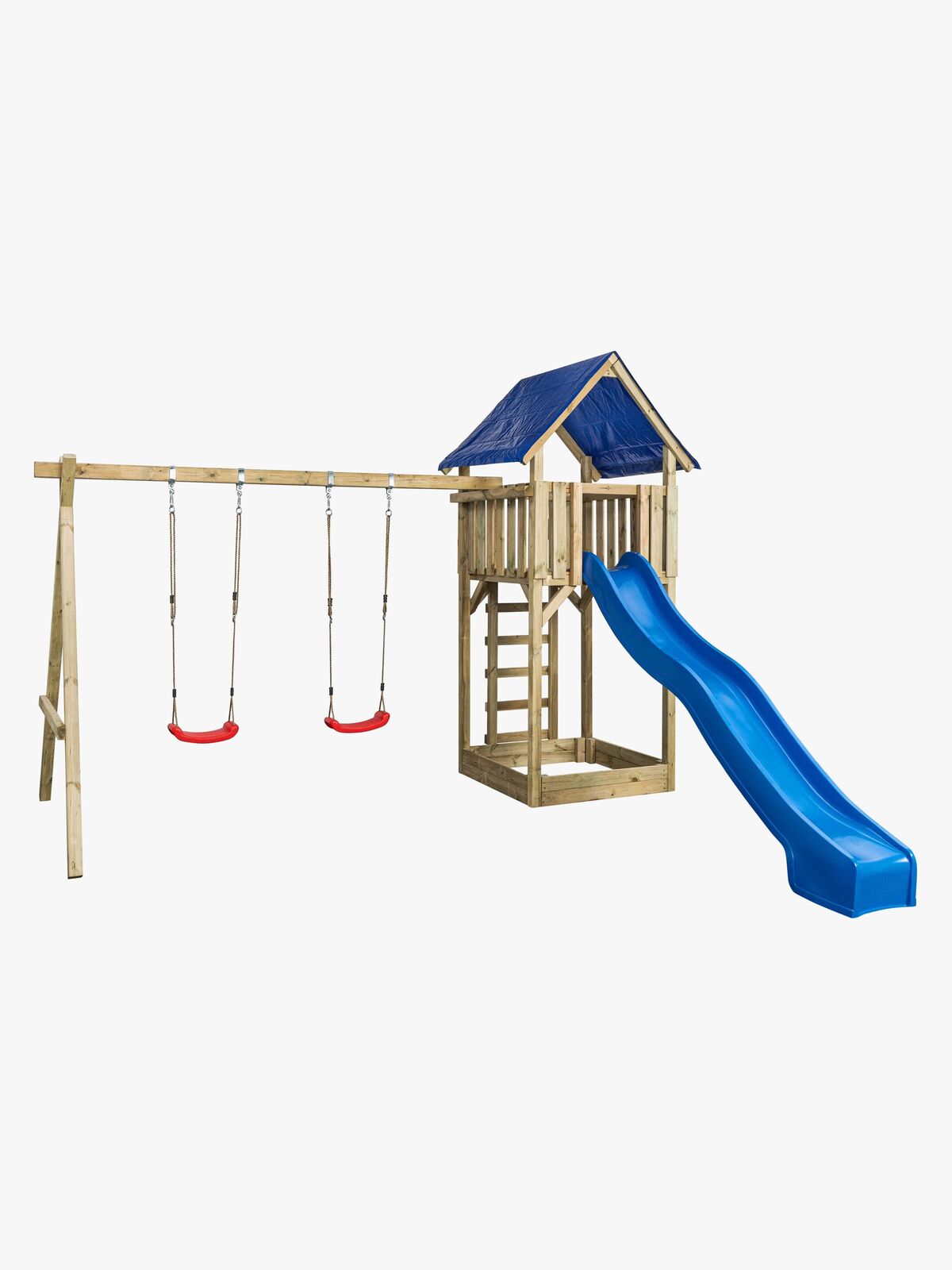 Swing King Jonas Lekestativ med Blå Sklie