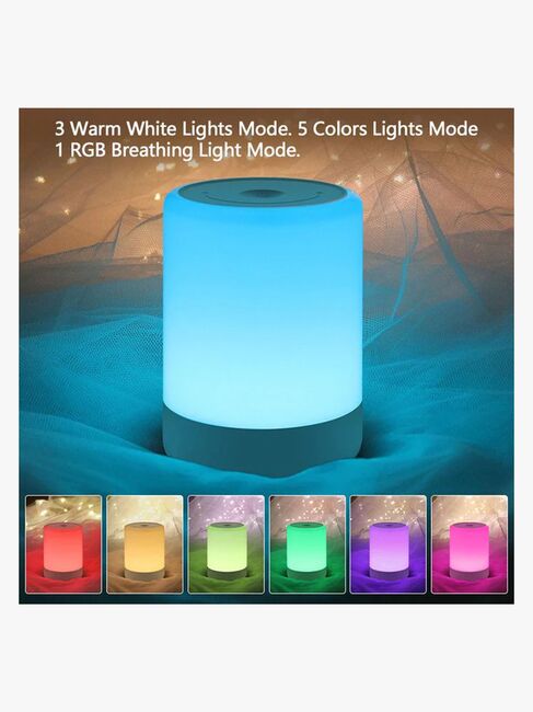 Lippa Colorful Touch Nattlampe, Hvit