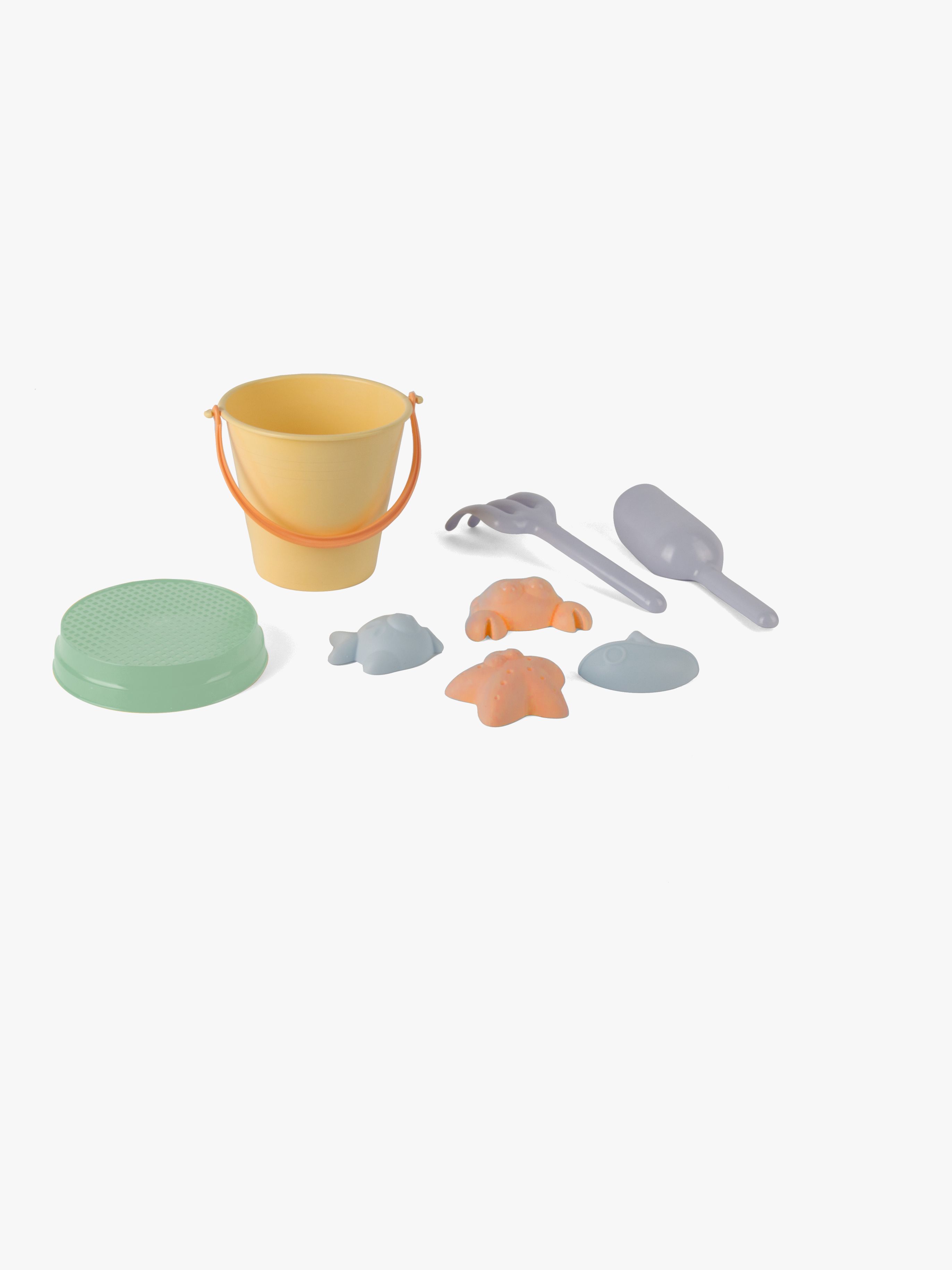 Dantoy Pastel Bøttesett In Net - Sandleker - Plast