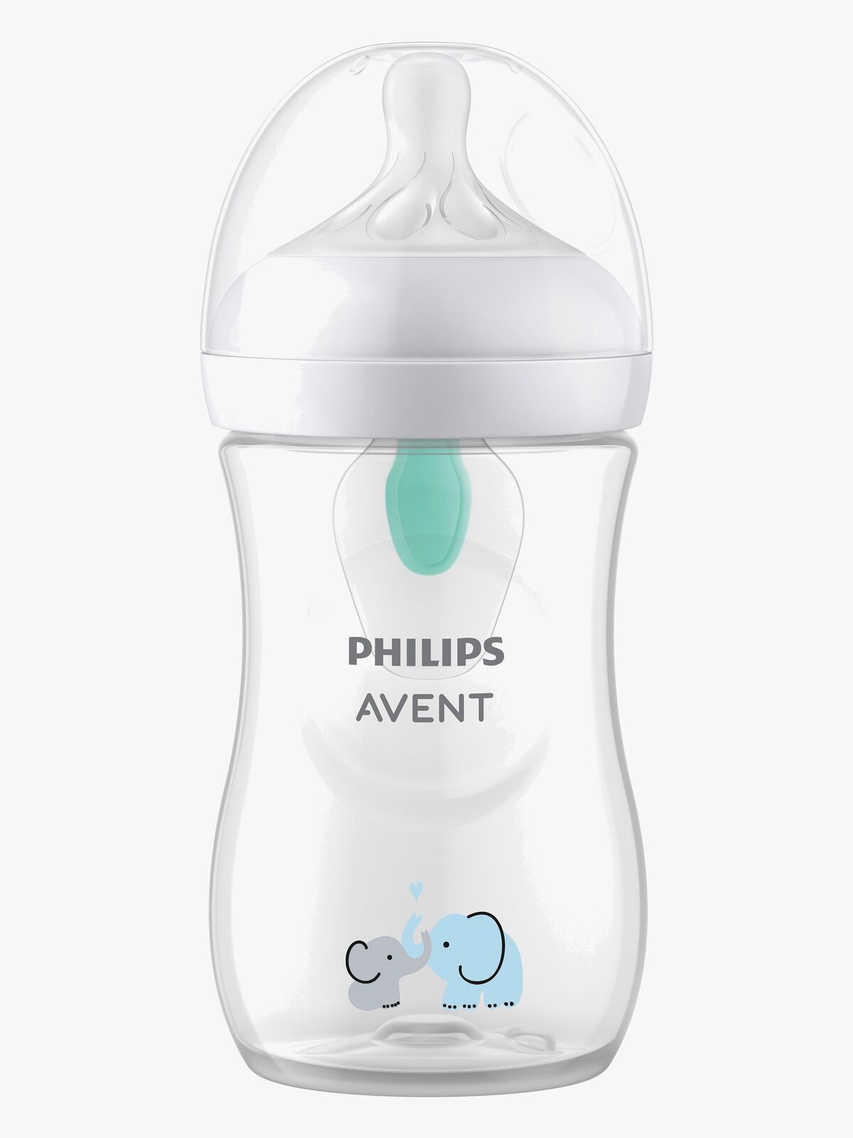 Philips Avent Natural Response Tåteflaske 260 ml, Airfree, Elefant Deco