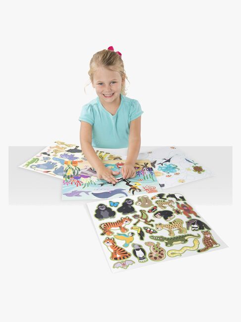 Melissa & Doug Gjenbrukbar Klistremerkebok Dyr