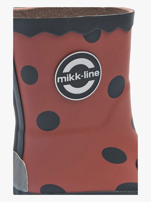Mikk-Line Barefoot Ladybug Gummistøvler, Henna