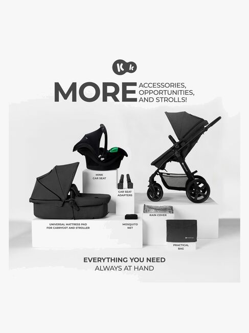 Kinderkraft MOOV CT 3-in-1 Mink Pro Duovogn, Black
