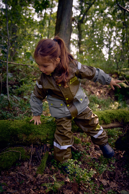 Nordbjørn Molde Fôret Regnsett, Dark Olive/Shadow