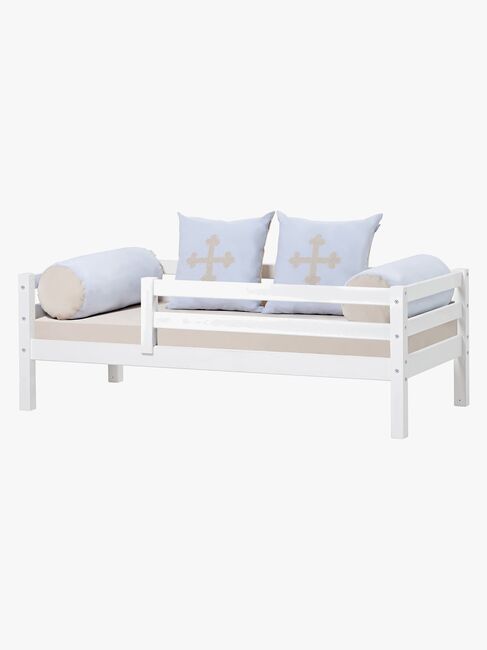 Hoppekids Juniorseng Basic 70x160cm Hvit inkl Sikkerhetsskinne