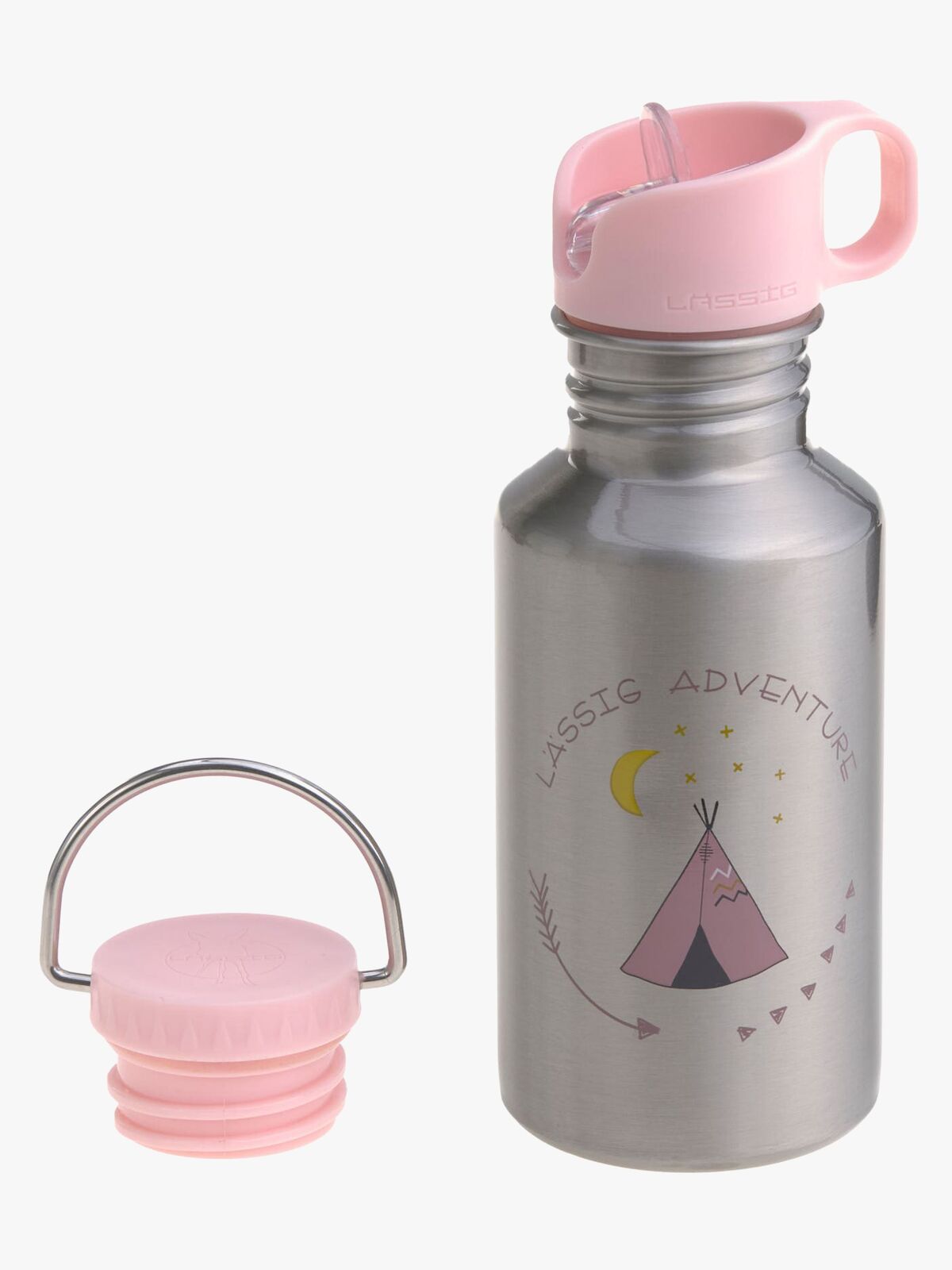 Lässig Vannflaske Rustfritt Stål Adventure Tipi