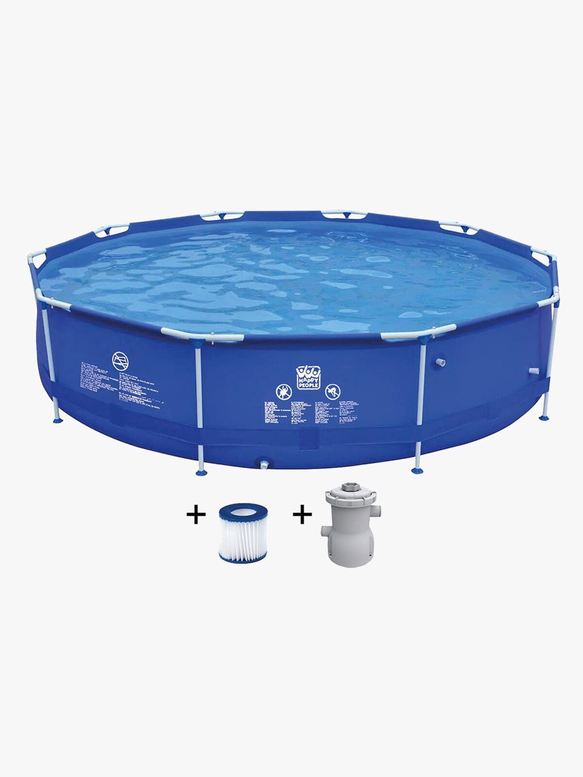 Wehncke Bassengsett 360x76 cm, Blå