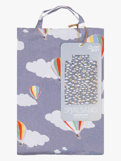 Rätt Start Sengesett Sprinkelseng 100x130 Luftballong 3 Deler, Midnattsblå