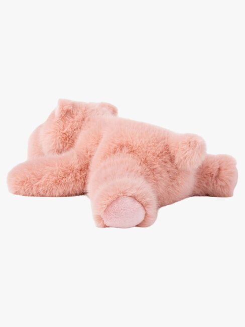 Teddykompaniet Kosedyr Liggende Flodhest 30 cm, Rosa
