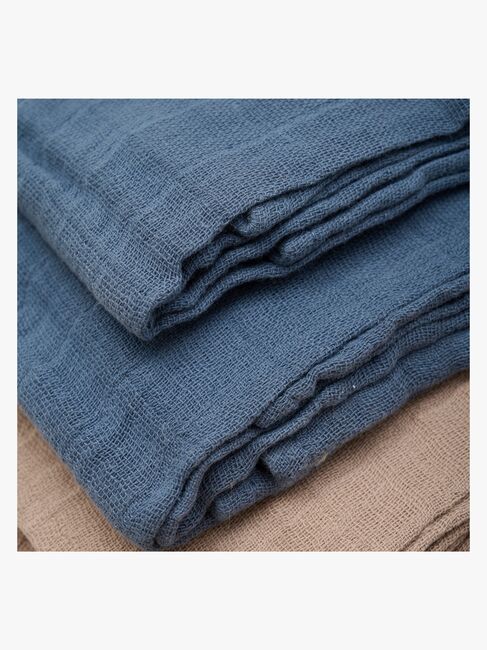 Pippi Musselinteppe 4-Pakk, China Blue