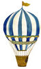 Wall Sticker Retro Luftballong Brun, Stor