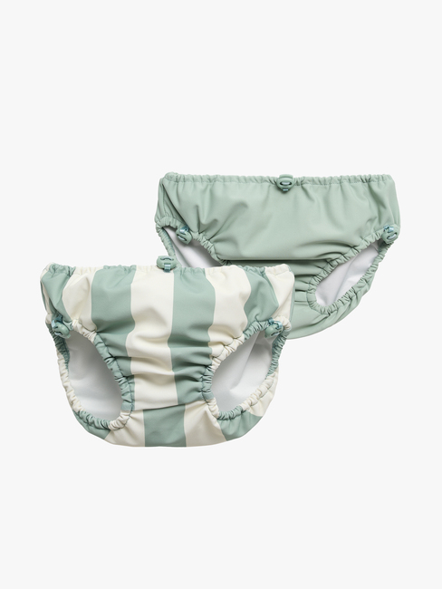 Nordbjörn Mölle 2-pack Badebleier, Lyseblå Stripete