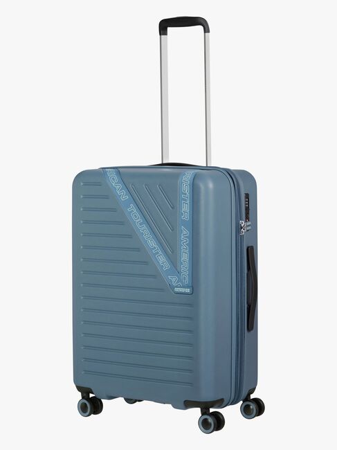 American Tourister Dynabelt Spinner Trillekoffert 68L, Rainstorm Blue