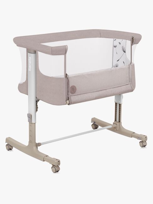 Lionelo Aurora Bedside Crib 3-in-1, Beige Cappucino