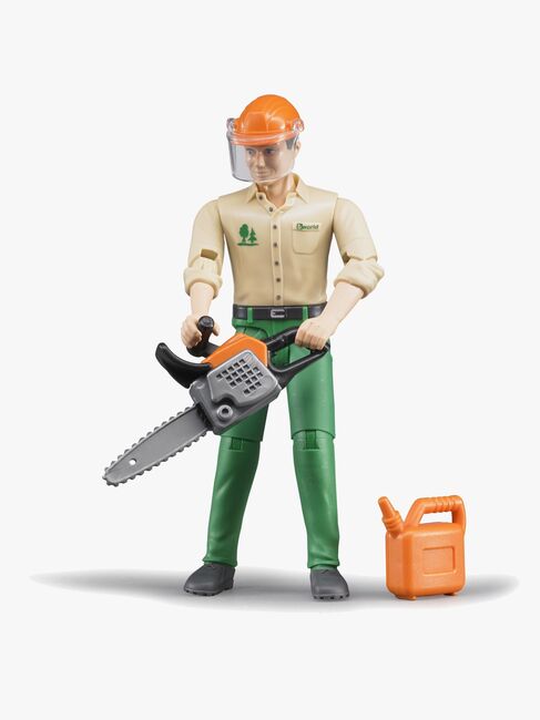 Bruder Skogsarbeider Med Tilbehør