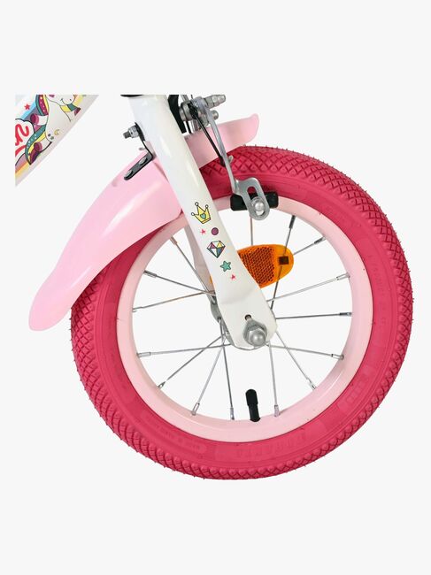 Volare Unicorn Sykkel 12 Tommer, Hvit
