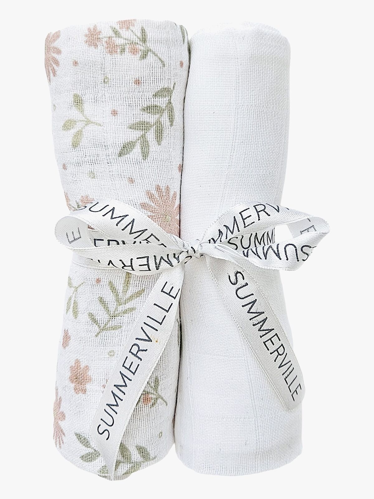 Summerville Organic Musselinteppe 2-Pakk, Blossom