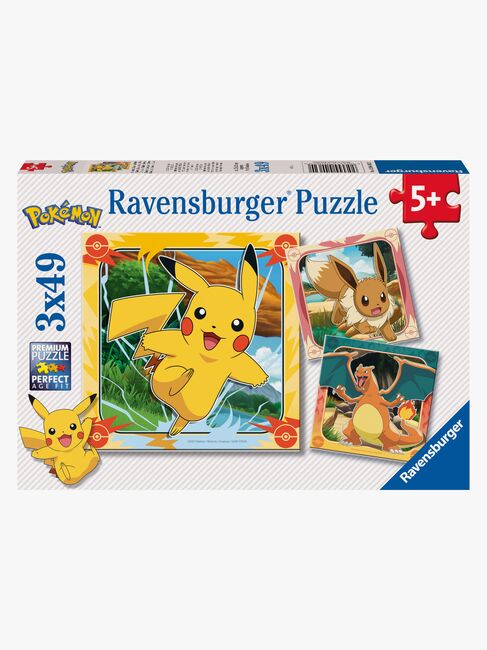 Ravensburger Pokémon Puslespill 3x49 Brikker