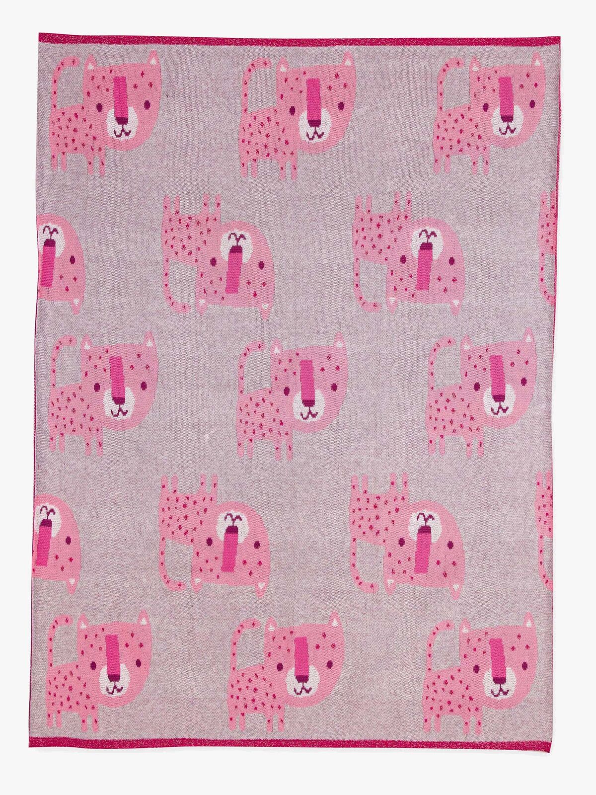 Bizzi Growin Strikketeppe Aio Baby, Lyra Leopard