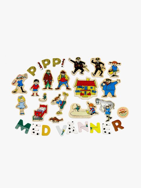 Pippi Langstrømpe Magnetbokstaver og Figurer