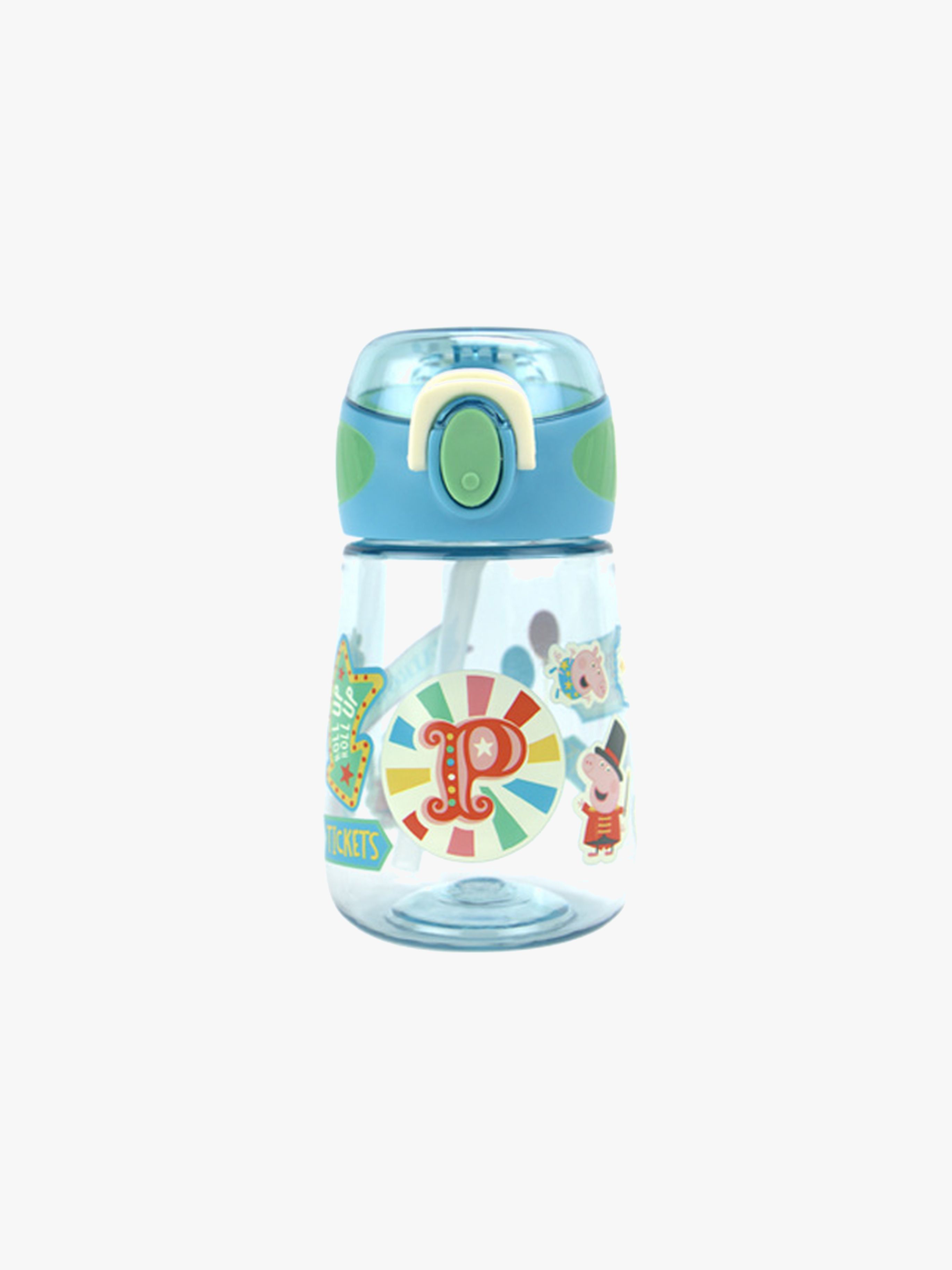 Nuby Peppa Pig 2-in-1 Vannflaske 400 ml, Blå - Tur & Piknik