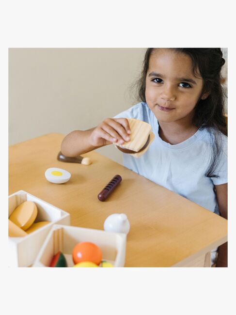 Melissa & Doug Kjøkkenleker Mat Med 4 Esker