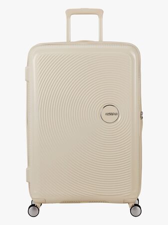 American Tourister Soundbox Spinner Koffert 97-110L, Coconut Sand