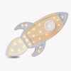 Little Lights Lampe Romrakett, Grey Wood